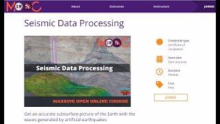 Seismic Data Processing Mastering MOOCs for Geophysics Success | Ultimate Guide to Online Learning