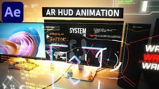 AR Hud VFX Animation in After Effects - After Effects Tutorial | HUD Elements