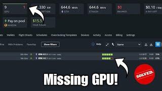 How To Remove Missing GPU From Hiveos
