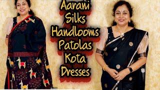 Aarani Silks, designer Handloom, Patolas, Kota Dresses, Surekha Selections, September 2024