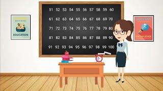 Number Counting From 51 to 100 | Number Counting for kids