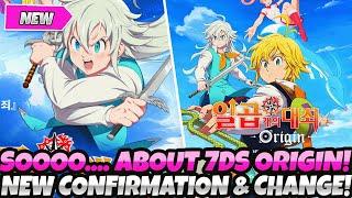 *SOOOOO... BIG CONFIRMATION FOR 7DS ORIGIN* & IT'S REALLY GOOD FOR THE GAME!