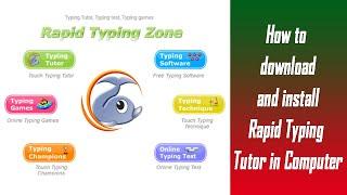 How to download and install Rapid Typing Tutor for free in computer.