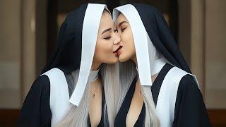 nuns secret | lesbian couple kissing