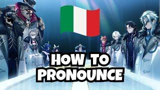 The Fatui Harbingers correct pronunciation (by an Italian girl) | Genshin Impact