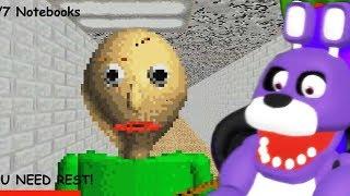 FNAF Bonnie Plays Baldi's Basics in Education and Learning Game