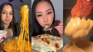 TIKTOK Mukbang Compilation | Cane’s, In-N-Out, Dave's Hot Chicken, Crumbl & More!