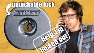 Making an unpickable lock. Calling locksmiths
