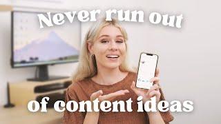 How to Find NEW Content Ideas in 2025 & Never Run Out of Content!