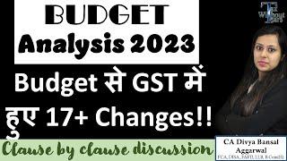 New GST Changes in Budget 2023| GST में हुए ये बड़े बदलाव| GST Budget Analysis 2023