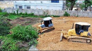 Awesome Powerful Komatsu's Bulldozers & A lot of Dump trucks  and Bulldozers to build new projects