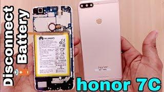 honor 7C Open Back Cover | honor 7C Disconnect Battery | Remove Back Cover honor 7C | Inside honor 7