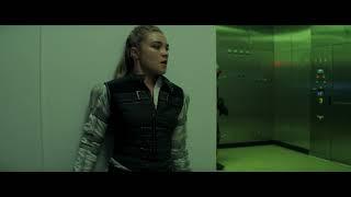 black widow fight scene yelena against guard