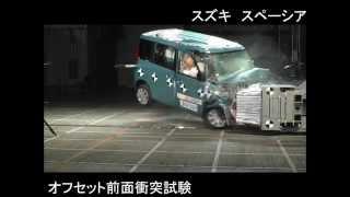 J-NCAP - Suzuki Spacia X -  frontal offset crash test