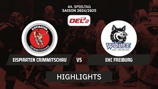 DEL2: Eispiraten Crimmitschau vs. EHC Freiburg I Highlights - 44. Spieltag | SDTV Eishockey