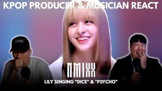 Musicians react & analyze  NMIXX LILY Singing (LeeMujin Service)