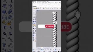 Make Rope in Rhinoceros 3d very easily #shorts 06