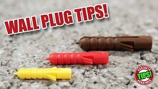 Some Simple DIY Tips for Wall Plugs / Anchors!