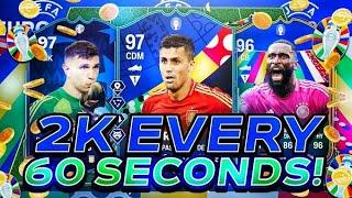 OMG! 2K EVERY 60 SECONDS EAFC 24 BEST TRADING METHOD (EA FC 24 SNIPING FILTERS & FLIPPING)