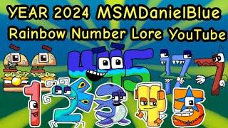 YEAR 2024 MSMDanielBlue Rainbow Number Lore YouTube (Official)