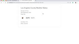 Forecast Weather using OpenWeatherMap with PHP