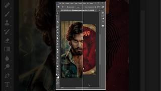 pushpa title theme in photoshop l photoshoptutor #photoshop #photoshopshorts #photoshopediting