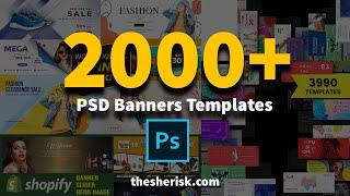 2000+ Banners Ads And Poster Templates In PSD Files |Sheri Sk| |Editable Banners Templates|