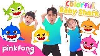 Colorful Baby Shark  | Hoi's Playground | Learn Colors | Dance Along | Pinkfong Songs for Kids