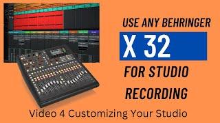 Use Any Behringer X32 For Studio Recording A Beginners Guide Video 4