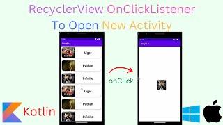 Recycler view with item click listener