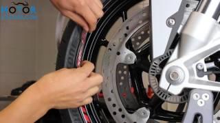 BMW S1000XR Rimstriping SpecialGP Motor Sticker Instruction Video | Motorsticker.com