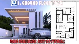 #1 HOW TO CREATE GROUND FLOOR COMPLETE IN REVIT 2024 | MAINOO HOUSE DESIGN