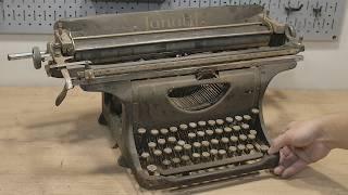 AMAZING RESTORATION OF A 100-year-old TYPEWRITER. Restoration of the YANALIF typewriter.