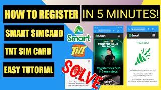 How to register Smart Sim And TnT Sim Card User | Step By Step Easy Tutorial in 5 Minutes Only