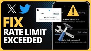 How To Fix Rate Limit Exceeded on Twitter (On Phone!) 2023