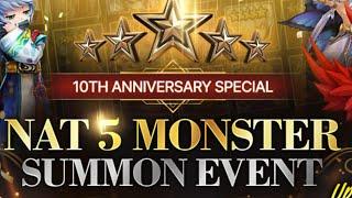 My Free Nat 5 on the 10th Anniversary Special | SUMMONERS WAR