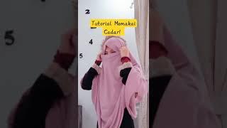 Tutorial Memakai Cadar Yang Simpel dan cepat  #shorts