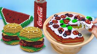 Compilation of FAST FOOD Homemade from Magnetic Balls | Satisfying ASMR & Best Of Magnet Cooking