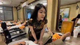 ASMRFull massage barbershop service by a beautiful girl QUỲNH in Saigon, Vietnam (4K HDR)