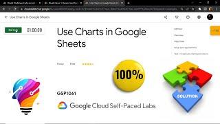 Use Charts in Google Sheets || [GSP1061] || Solutions