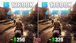 Core i5 12600K vs Core i5 13600K - Test in 10 Games