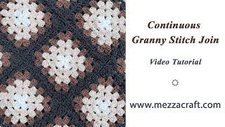 How to make the Continuous Granny Stitch Join - Join Multiple Motifs in One Go!