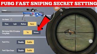 PUBG MOBILE LITE VERY FAST SNIPING SECRET SETTING | PUBG LITE BEST SNIPING SETTINGS | PUBG LITE