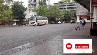 MSRTC SHIVSHAHI BUS ENTERING KHOPAT THANE ST STAND  #Khopat #Thane #ST #MSRTC #travel