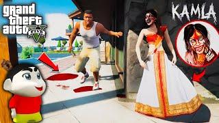 GTA 5:Franklin & Shinchan Found Indian Ghost Kamla in Gta5.!(Gta5 mods)