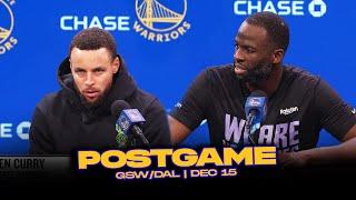 Warriors/Mavs Postgame x Analysis: Steph, Draymond, Luka, Coach Kerr Reactions | Dec 15, 2024