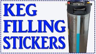 Keg  filling Temperature changing stickers! - Cold Activated Keg Filler Stickers - Contact