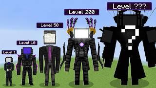 Every Skibidi TV MAN Evolution vs Random Mobs! in Minecraft!