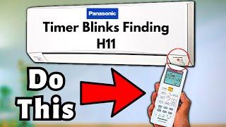 Identify Panasonic Mini Split AC Timer Light Blink Easily | H11 Error