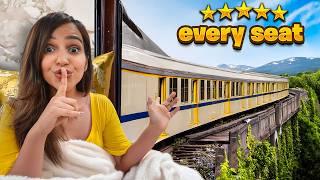 I Tried Every Seat on the Most Expensive Train  (SHOWER on a Train )